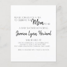 Viajero De Invitación De Baby Shower Para Mamá