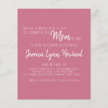 Viajero De Invitación De Baby Shower Para Mamá