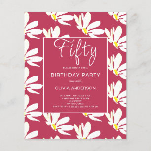 Flyer Viajero de invitaciones a la fiesta de cumpleaños 