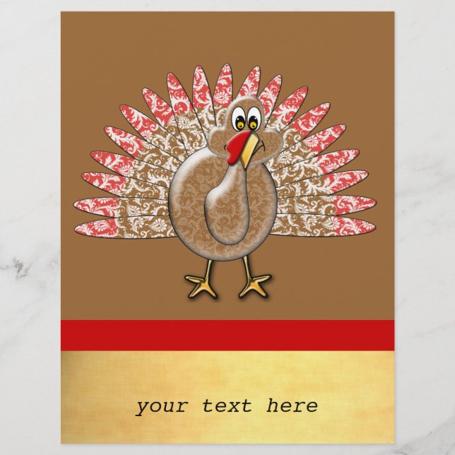 Flyer Viajero de negocios de Cute Personalizado Turquía (Frente)