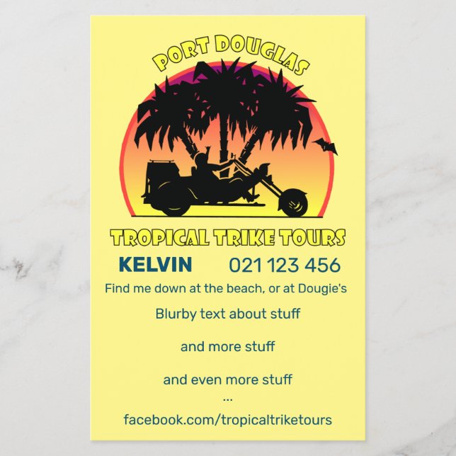 Flyer Viajes tropicales (Frente)