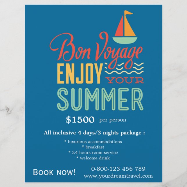 Flyer Viajes turísticos (Frente)