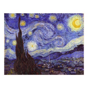 Flyer Vincent Van Gogh Starry Night Vintage Bella Artes