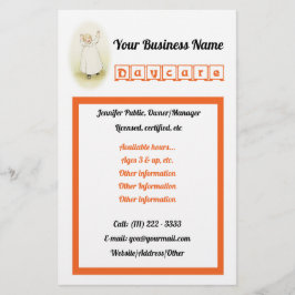 Flyer Viñeta de Daycare Business