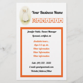 Flyer Viñeta de Daycare Business