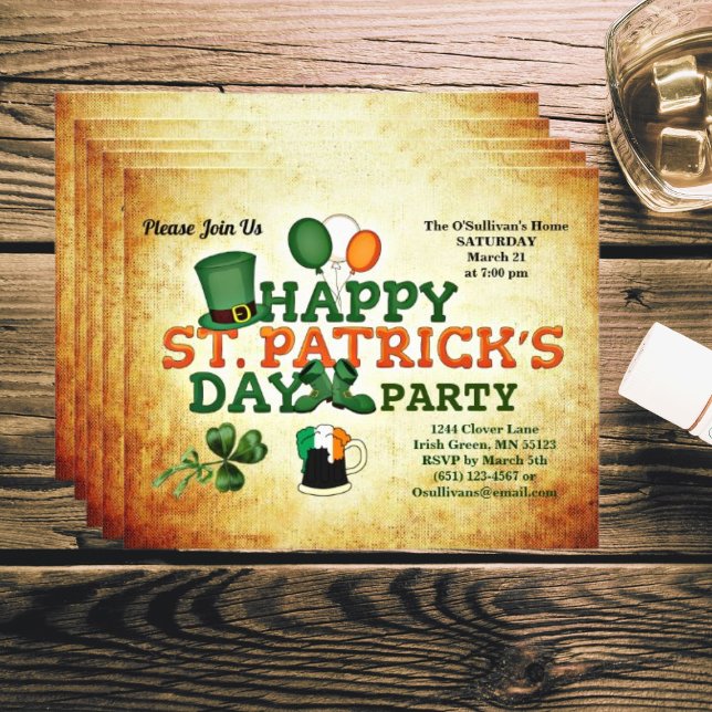 Flyer Viñeta Fiesta del Día de San Patricio (Subido por el creador)