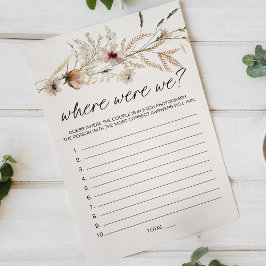 Flyer Vintage Tiny Floral Game Donde Estábamos