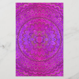 Flyer Violet Flower Mandala