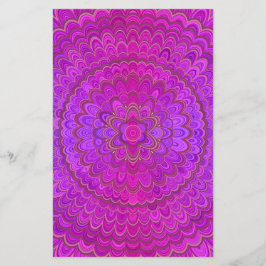 Flyer Violet Flower Mandala