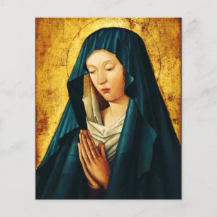 Flyer Virgen en oración de Riga