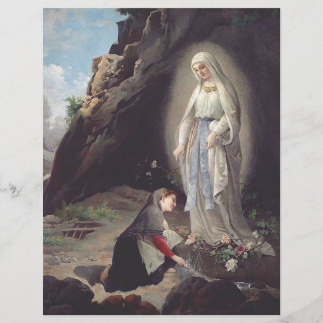 Flyer Virgen María de Lourdes (Frente)