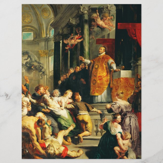 Flyer Visiones de Ignacio de Peter Paul Rubens (Frente)