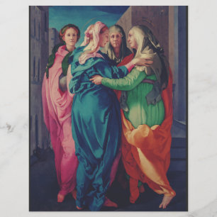 Flyer Visita de Virgen por Pontormo