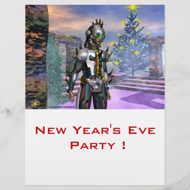FLYER VÍSPERA DE AÑO NUEVO DE UN CIBORG (Frente)