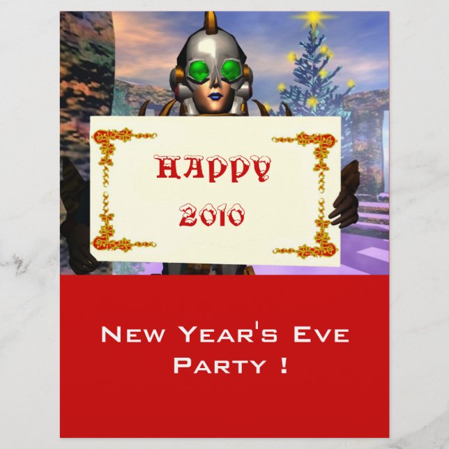 FLYER VÍSPERA DE AÑO NUEVO DE UN CIBORG (Frente)