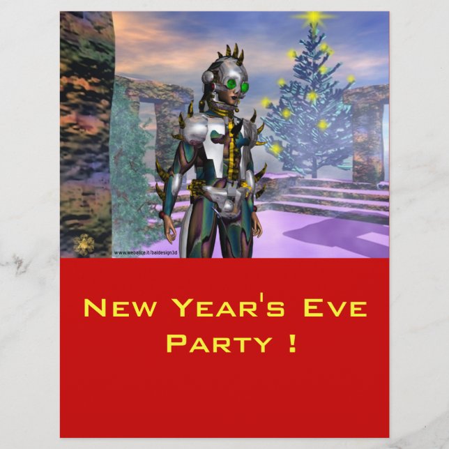 FLYER VÍSPERA DE AÑO NUEVO DE UN CIBORG (Frente)