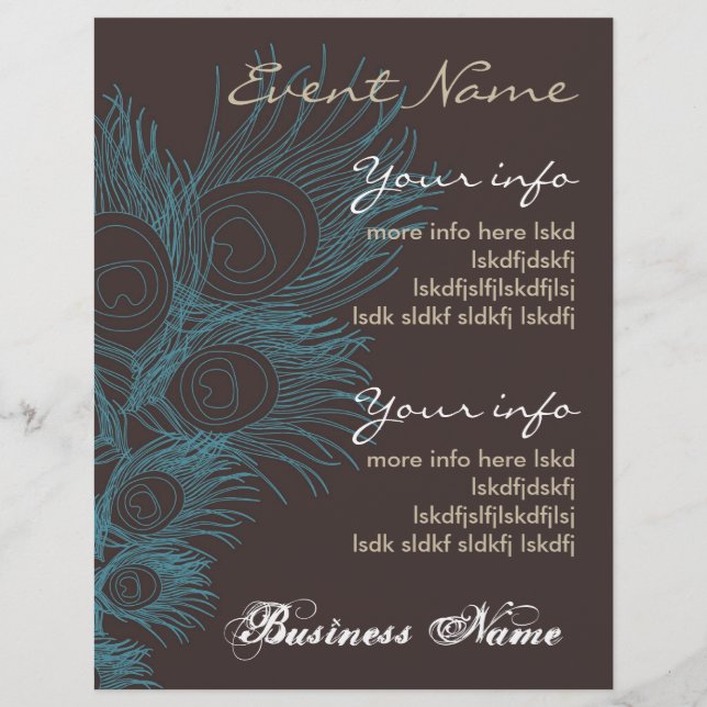 Flyer Volador de Plumas (Frente)