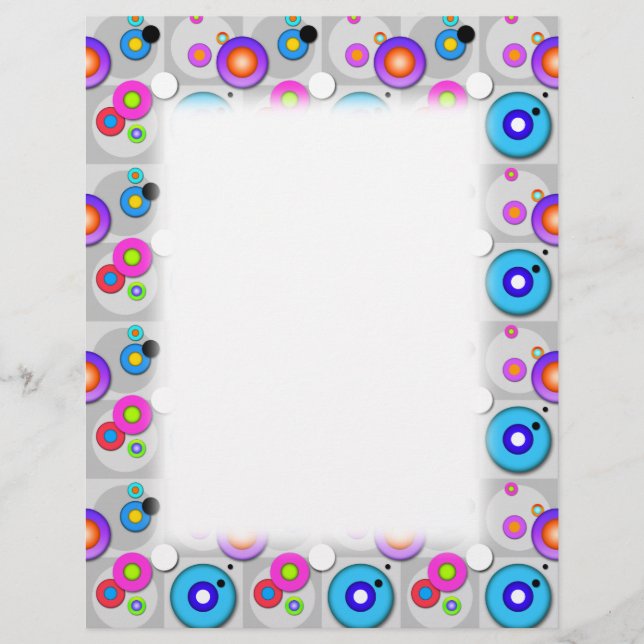 Flyer VOLADOR Promocional - DISEÑO DE CÍRCULOS DE Arte P (Frente)