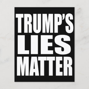 FLYER VOLADORES DE "LAS MENTIRAS DE TRUMP IMPORTAN"