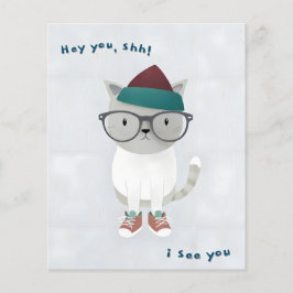 Flyer Volante, calladamente te veo, descansa! gato