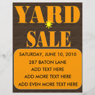 FLYER VOLANTE/RÓTULO DE VENTA DE JARDINES