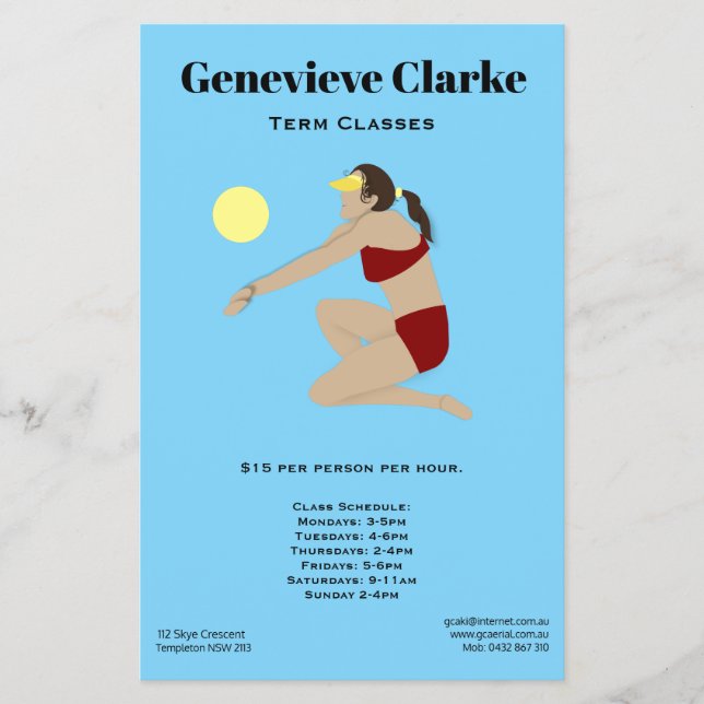 Flyer Voleibol de Playa (Frente)