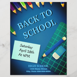 Flyer Volver a los cursos escolares