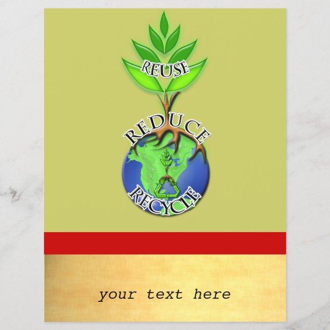 Flyer Volver a usar ReDuce ReCycle (Frente)