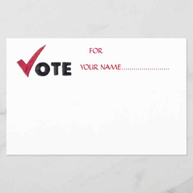 FLYER VOTA POR TU CANDIDATO...... (Frente)