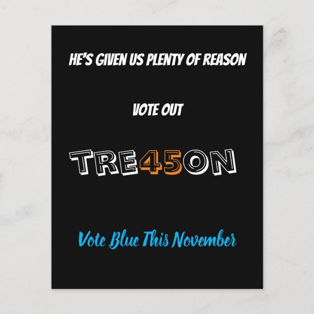 Flyer Votación fuera TRE45ON (Frente)