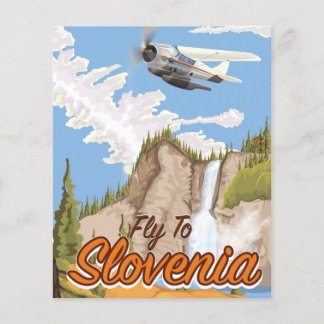 Flyer Vuela a Eslovenia Arte de pared de madera Bolsa de