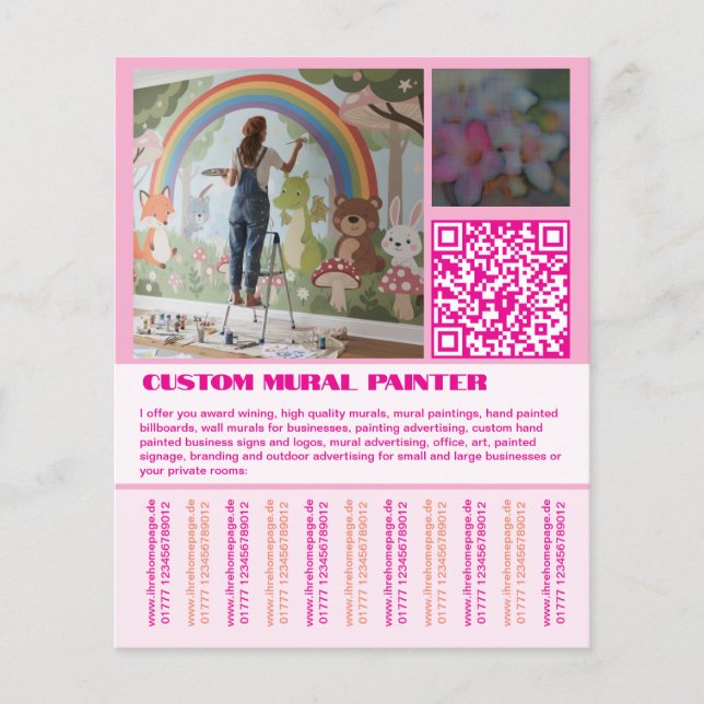 Flyer Wall Mural painter  (Frente)