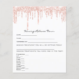 Flyer Waxing Depilation Liability Liberar a la persona e