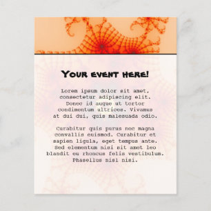 Flyer Web de fuego - Arte fractal