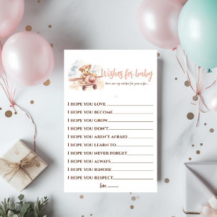 Flyer Whimsical Pink Airplane Adventure Baby Shower