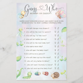 Flyer Whimsical Un Pequeño Bug De Amor El Arcoiris Adivi