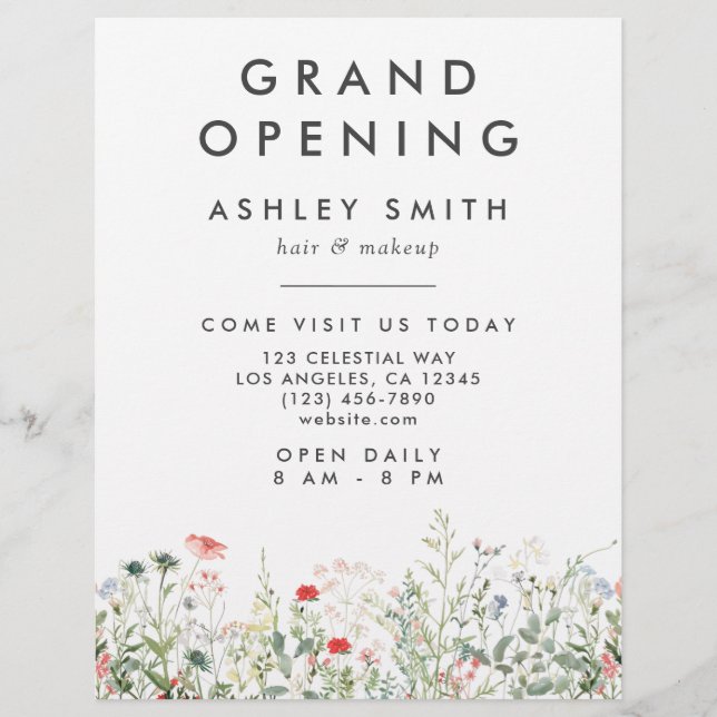 Flyer Wildflower Meadow (Frente)