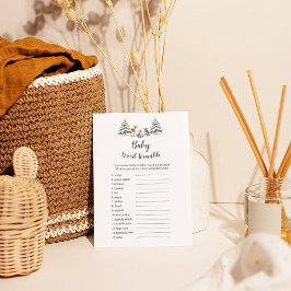 Flyer Winter Woodland Animals UK Baby Word Scramble