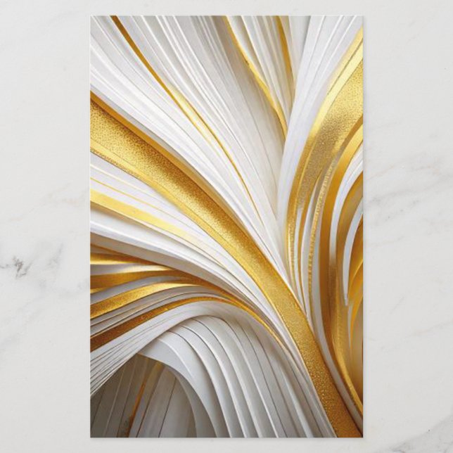 Flyer Wit Goud Retro  (Frente)