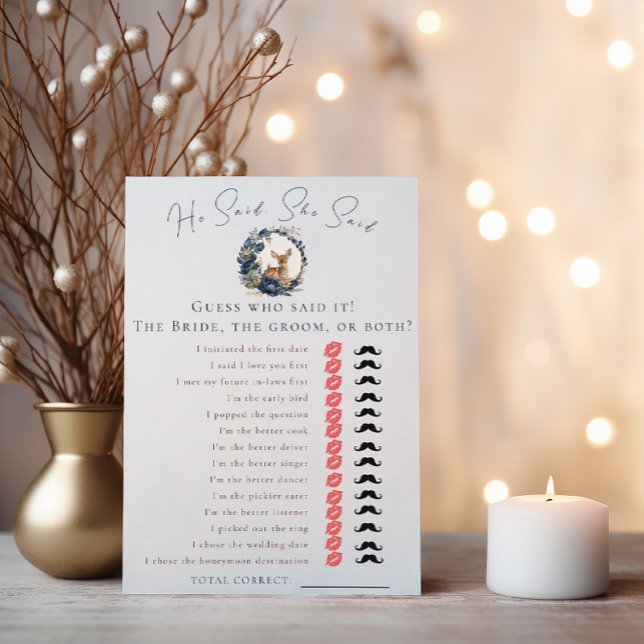 Flyer Woodland Deer Blue Dijo Que Dijo Que (Subido por el creador)