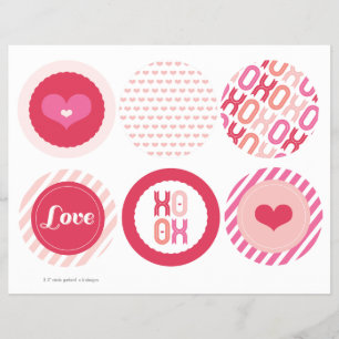 Flyer XOXO Valentine Fiesta Garlands Banner Decoración S
