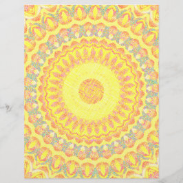 Flyer Yellow Kaleidoscope Bulk Scrapbook Paper Pages