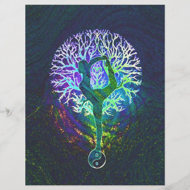 Flyer Yoga de Yang en la energía del arcoiris (Frente)