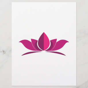Flyer Yoga Lotus Power Meditation Symbol Gift Idea