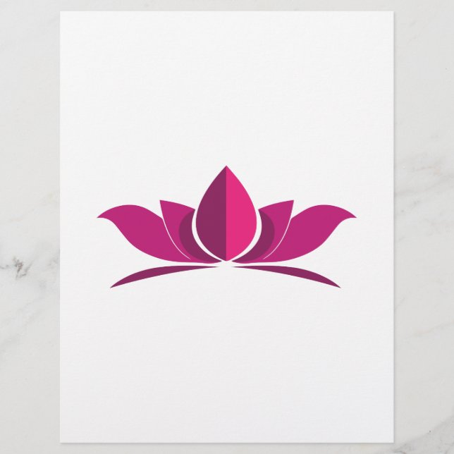 Flyer Yoga Lotus Power Meditation Symbol Gift Idea (Frente)