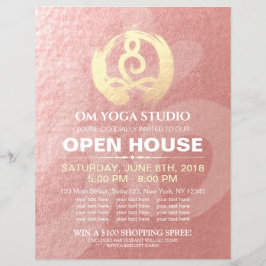 Flyer YOGA Studio Open House Meditation Posture Zen Rótu