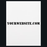 Flyer YourWebSite.com<br><div class="desc">"YourWebSite.com" Reemplace la dirección .com por la dirección Web. Añade cualquier otro lema o texto.</div>