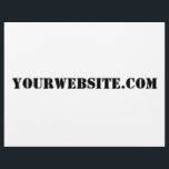 Flyer YourWebSite.com<br><div class="desc">"YourWebSite.com" Reemplace la dirección .com por la dirección Web. Añade cualquier otro lema o texto.</div>