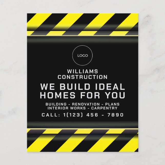 Flyer Zona de construcción inspirada (Frente)