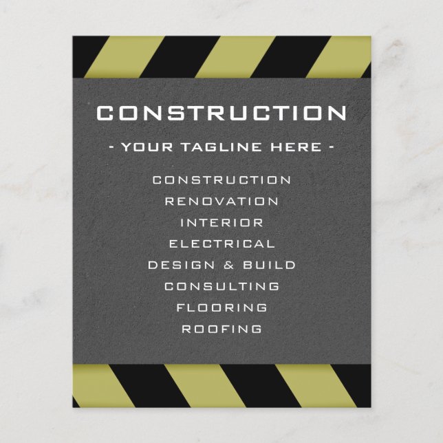 Flyer Zona de construcción inspirada (Frente)